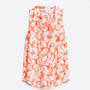 Pleated Sleeveless Blouse